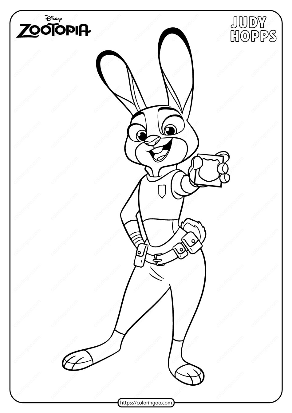 35+ Best of Mr. Hopps Coloring Pages for Adult