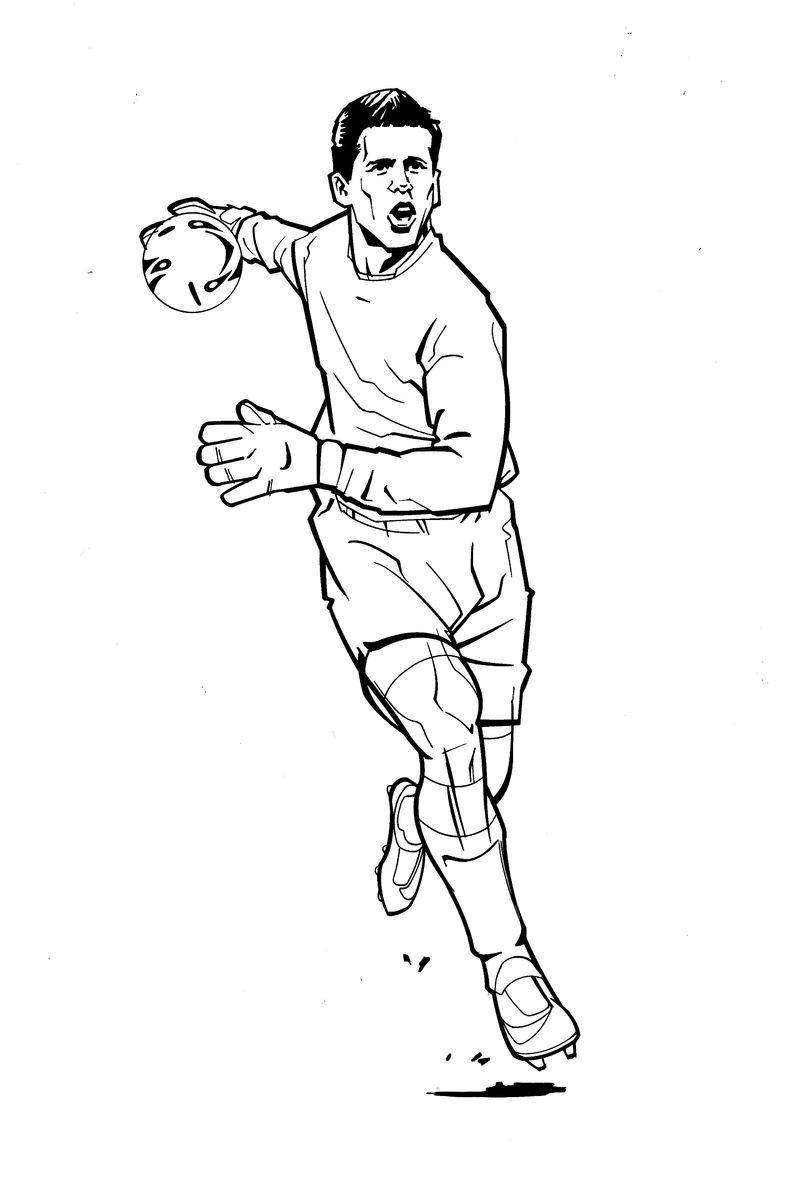 43+ Printable Soccer Goalie Coloring Pages Sketch