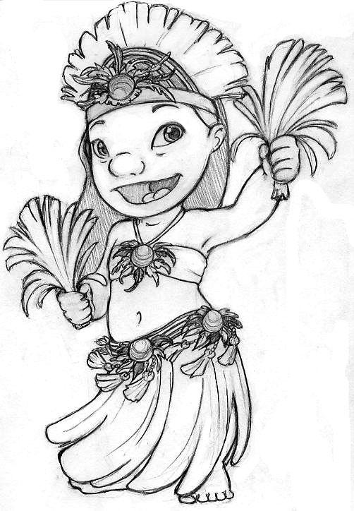 30+ Best of Lilo Pelekai Coloring Pages Colored