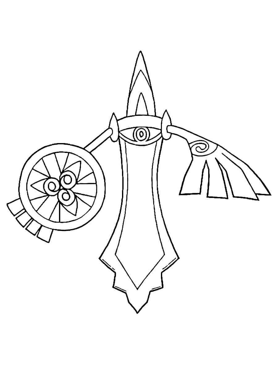 47+ Download Aegislash Coloring Pages Line Art