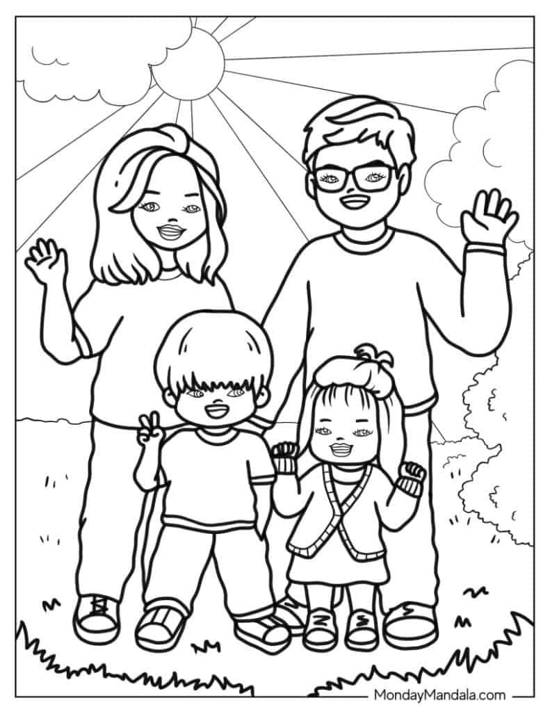 40+ Free Proud Family Coloring Pages for Adult