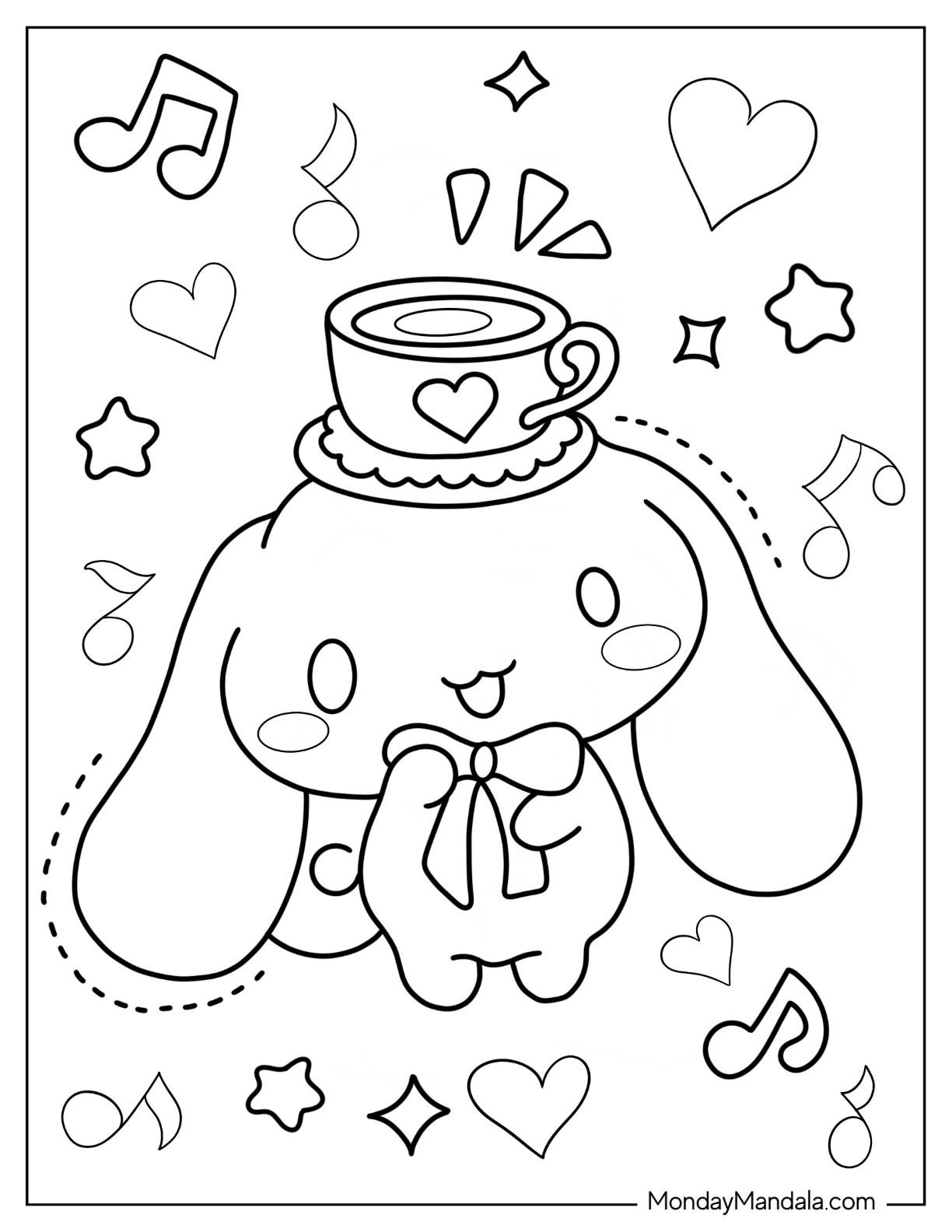 33+ Download Cinnamoroll Coloring Pages Sheets Printables