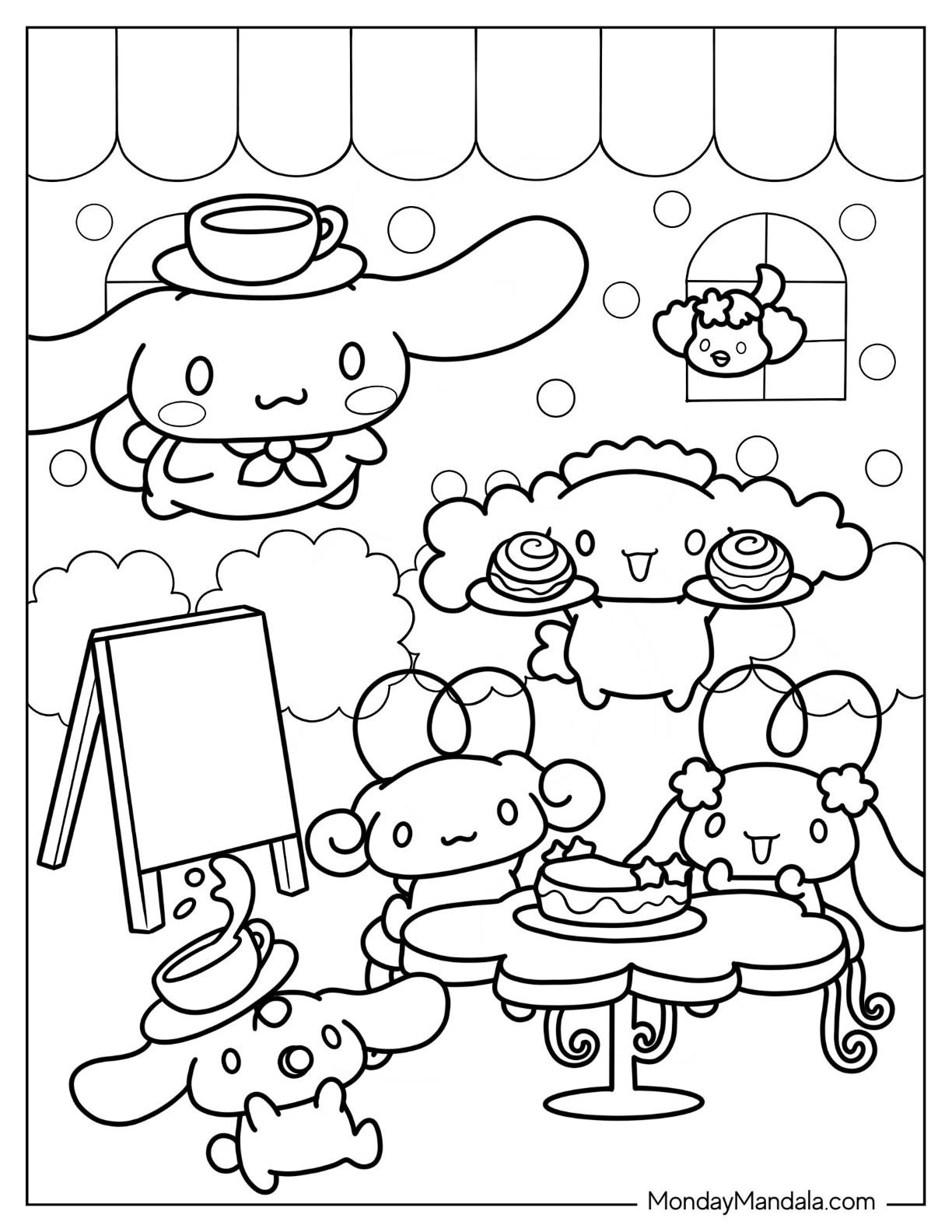 46+ Free Cinnamoroll Coloring Pages Line Art