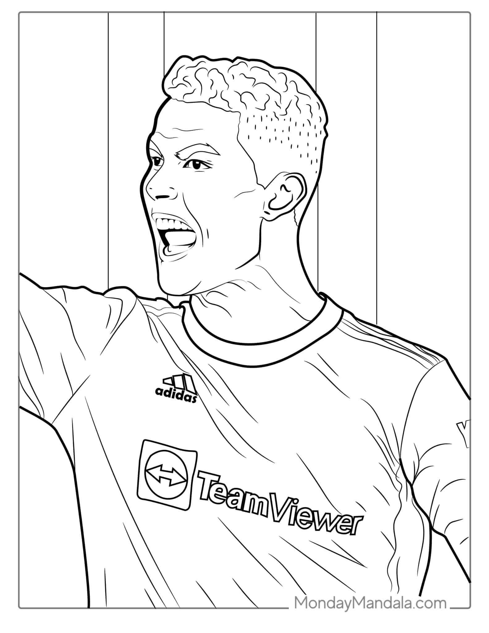 46+ Unique Ronaldo Colouring Sheets Free Printable