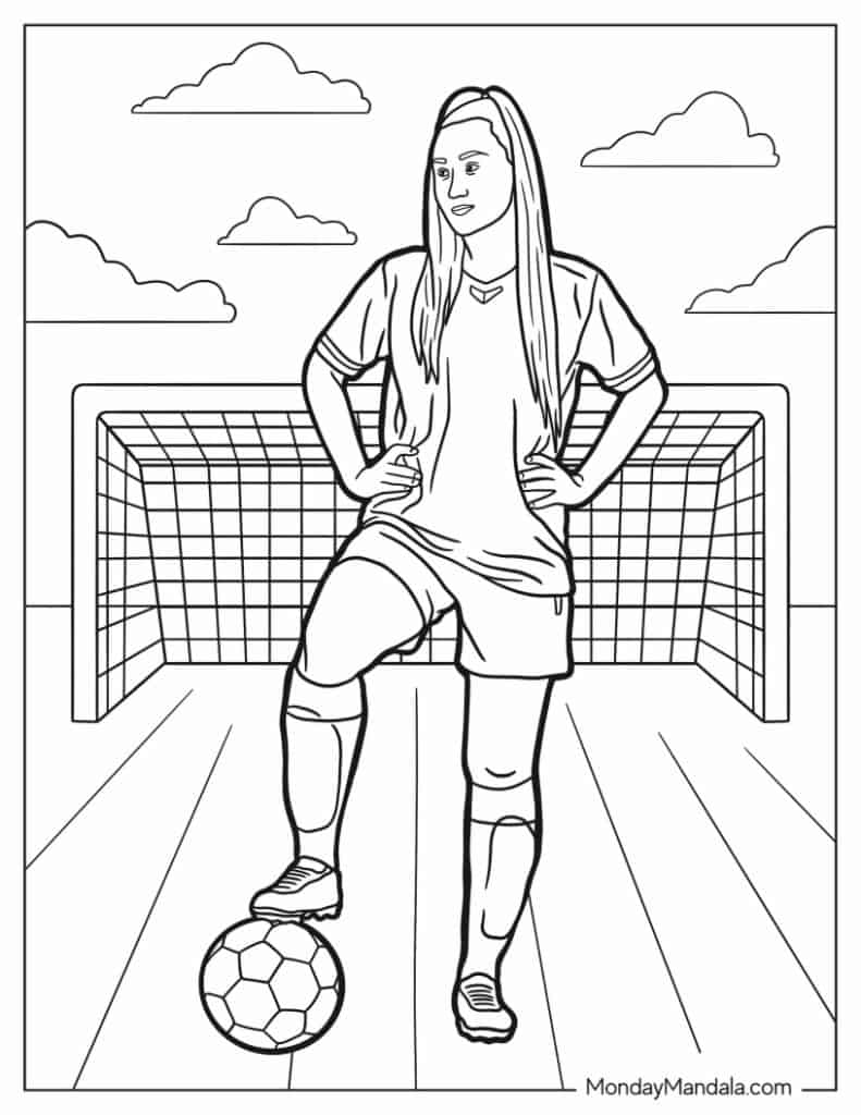 10 Engaging Girls Soccer Coloring Pages for Young Athletes