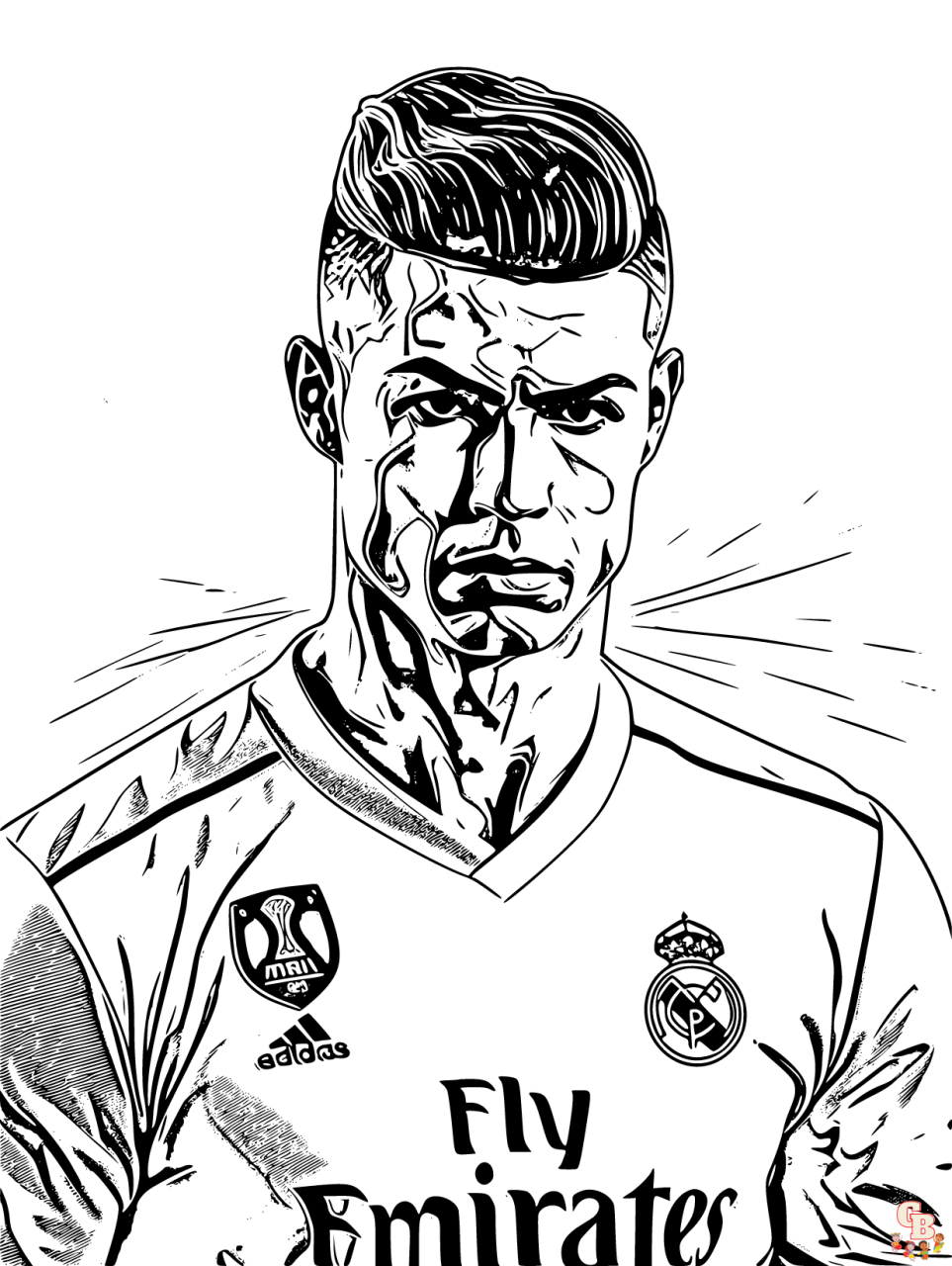 10 Printable Ronaldo Coloring Pages for Young Fans