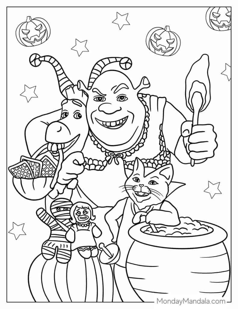 48+ Printable Shrek Coloring Pages Free Printable