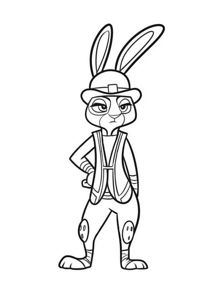 41+ Top Mr. Hopps Coloring Pages Colored