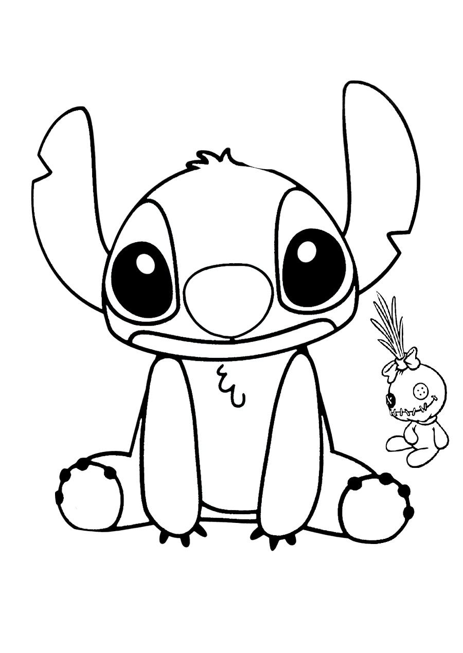 45+ Printable Baby Stitch Disney Coloring Pages Sketch