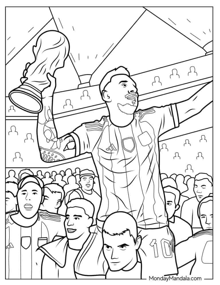 48+ Unique World Cup Coloring Pages Books