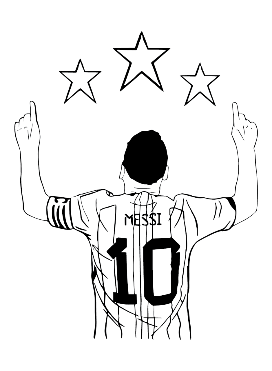 10 Soccer Coloring Page Messi: Unleash Your Creativity with the Legendary Star