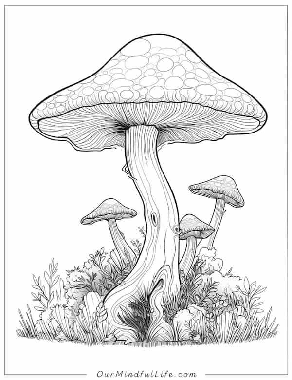 32+ Download Complex Coloring Pages Mushroom Colored