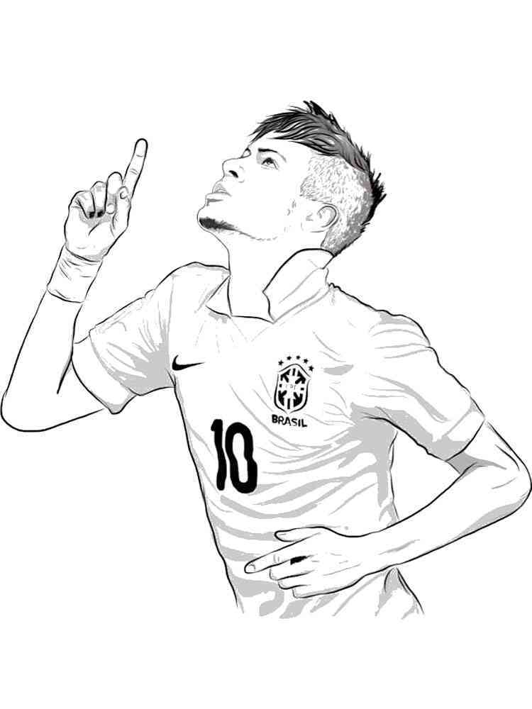 10 Neymar Coloring Pages for Soccer Enthusiasts: Unleash Your Artistic Flair