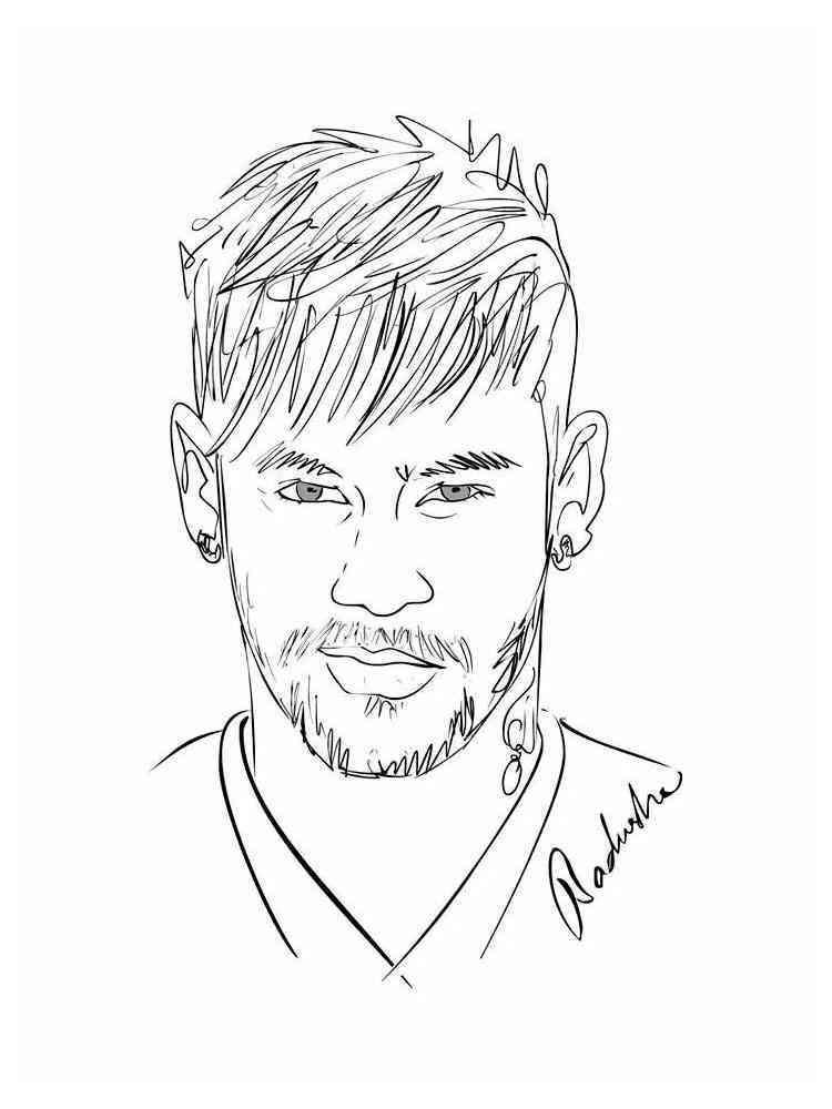 42+ Top Neymar Jr Coloring Pages Colored