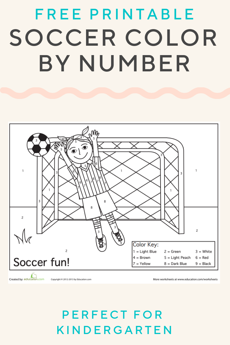 10 Soccer Color By Number Printables for Creative Fun