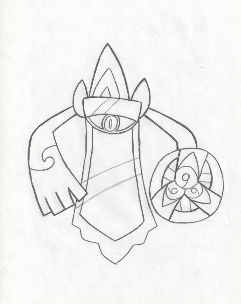 46+ Free Aegislash Coloring Pages Colored