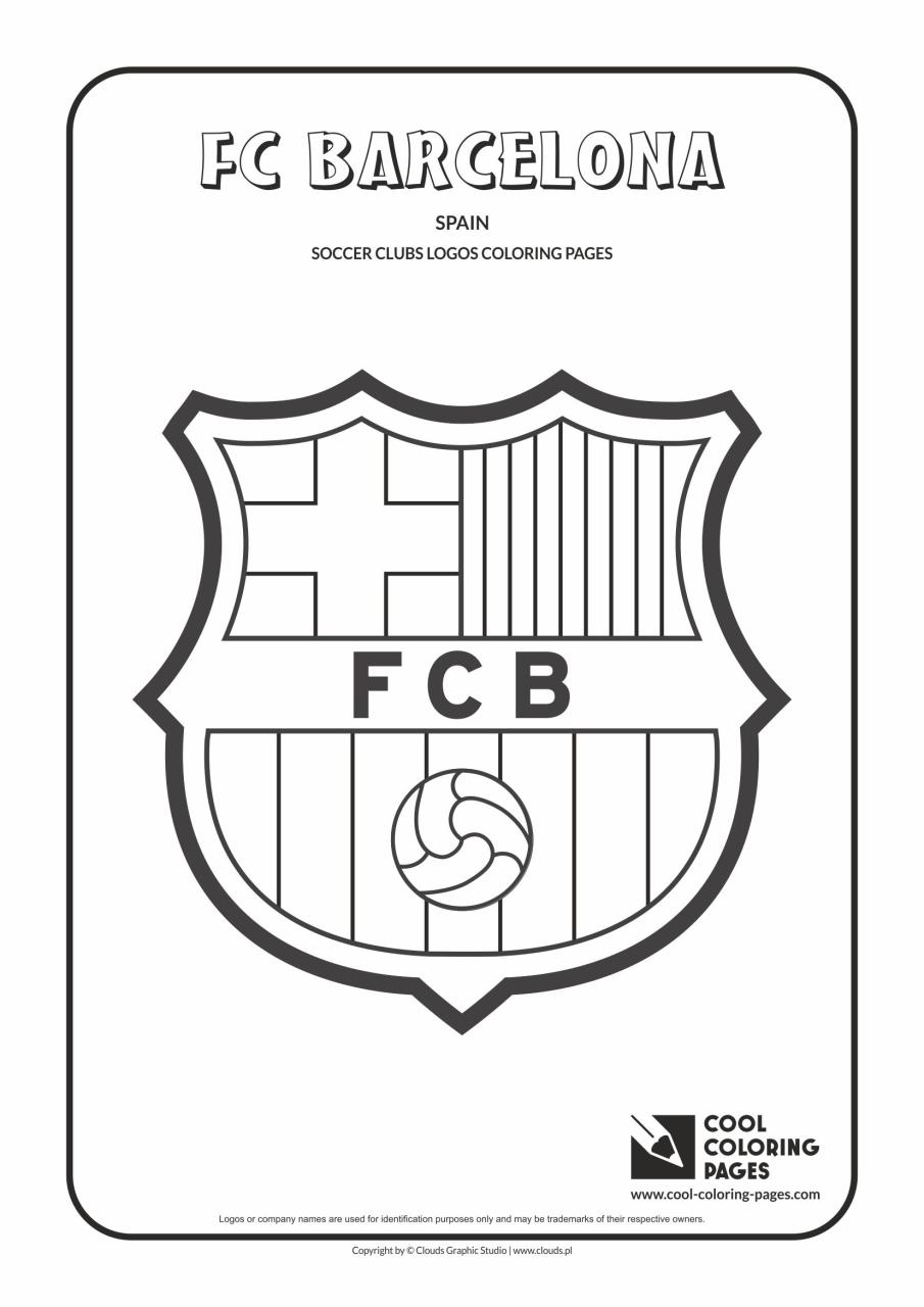 10 Colorful FC Barcelona Coloring Sheets to Print for Blaugrana Fans