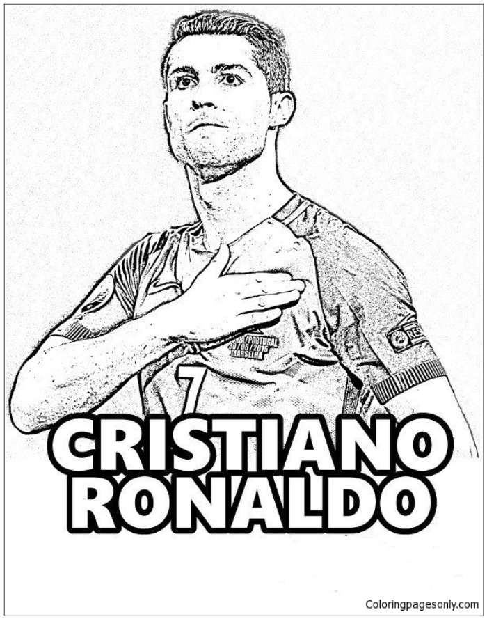 10 Soccer Coloring Pages Featuring the Legendary Cristiano Ronaldo