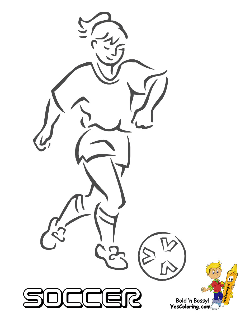 10 Soccer Girl Coloring Pictures for Young Athletes