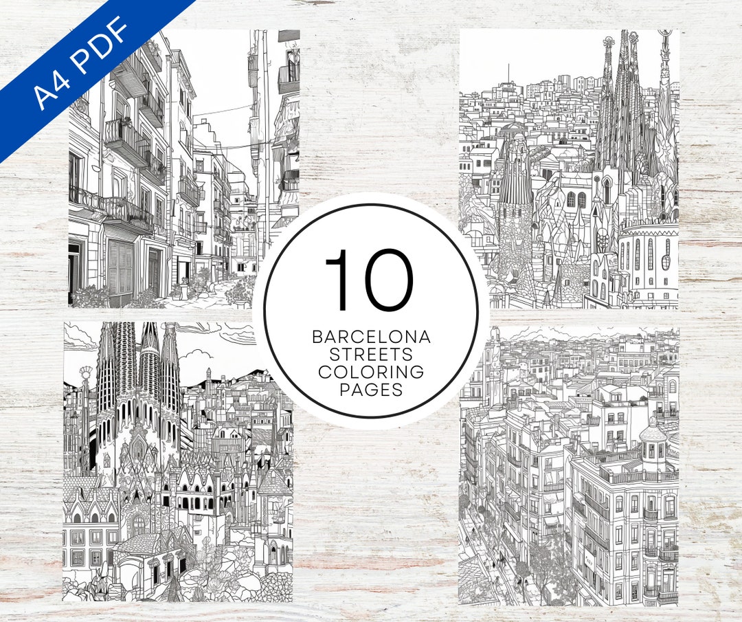 10 Unique Barcelona Coloring Sheets for Young Artists