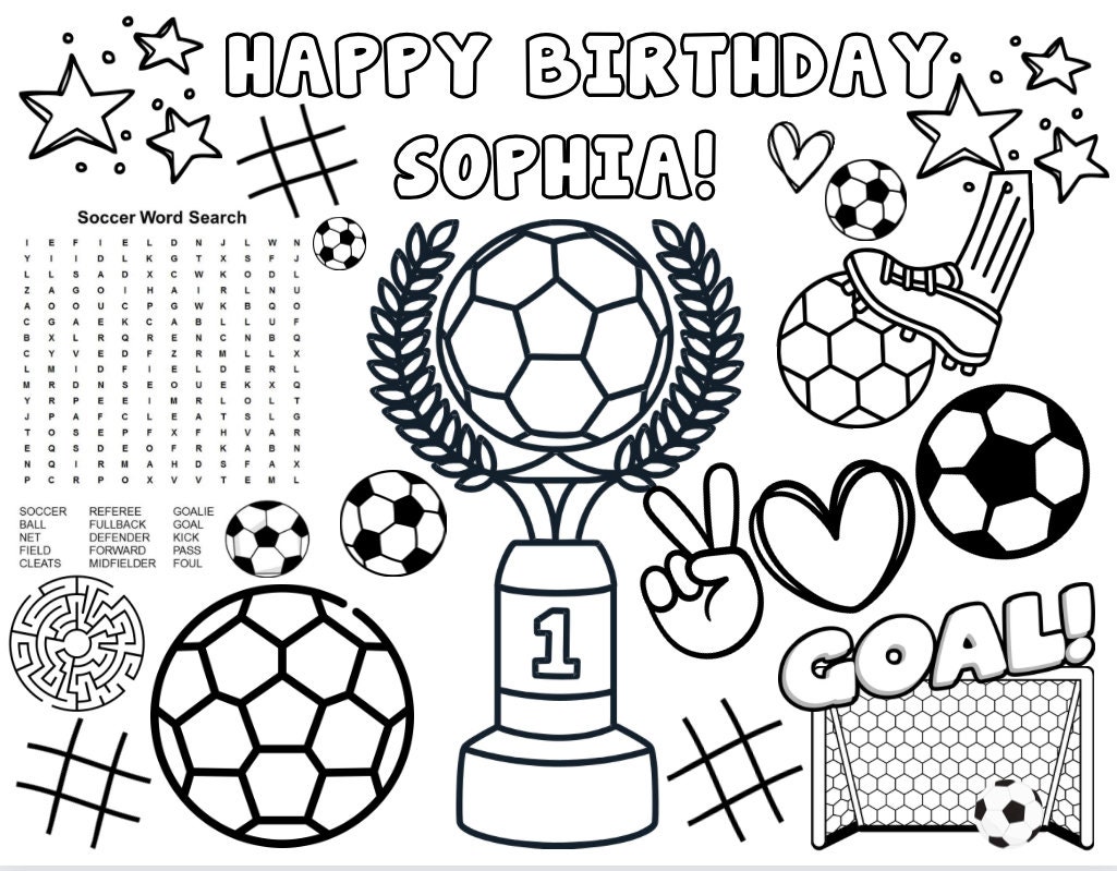 10 Soccer Birthday Coloring Pages for a Kickin' Celebration