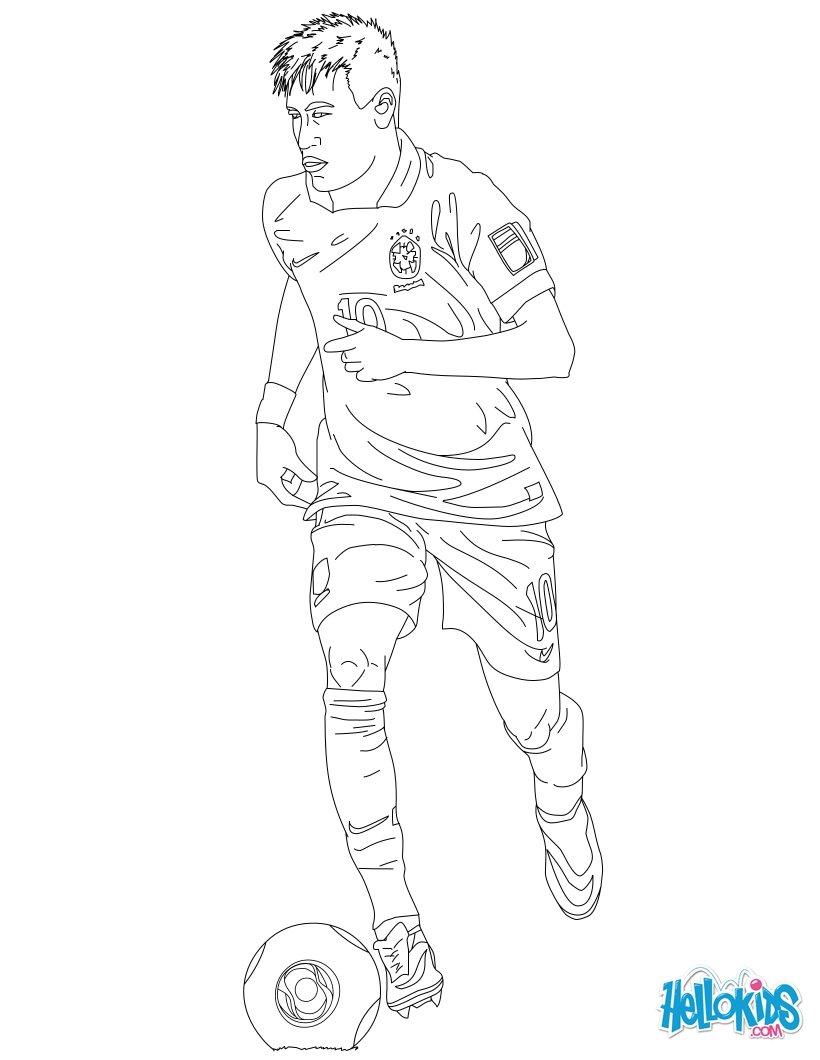 30+ Printable Neymar Jr Coloring Pages Sheets Printables