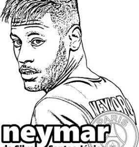 10 Captivating Neymar Jr Coloring Pages for Devoted Fans