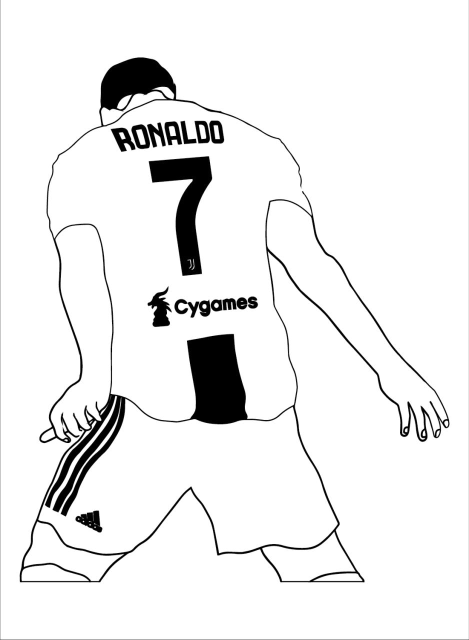 10 Fun Ronaldo Shirt Coloring Pages for Soccer Lovers