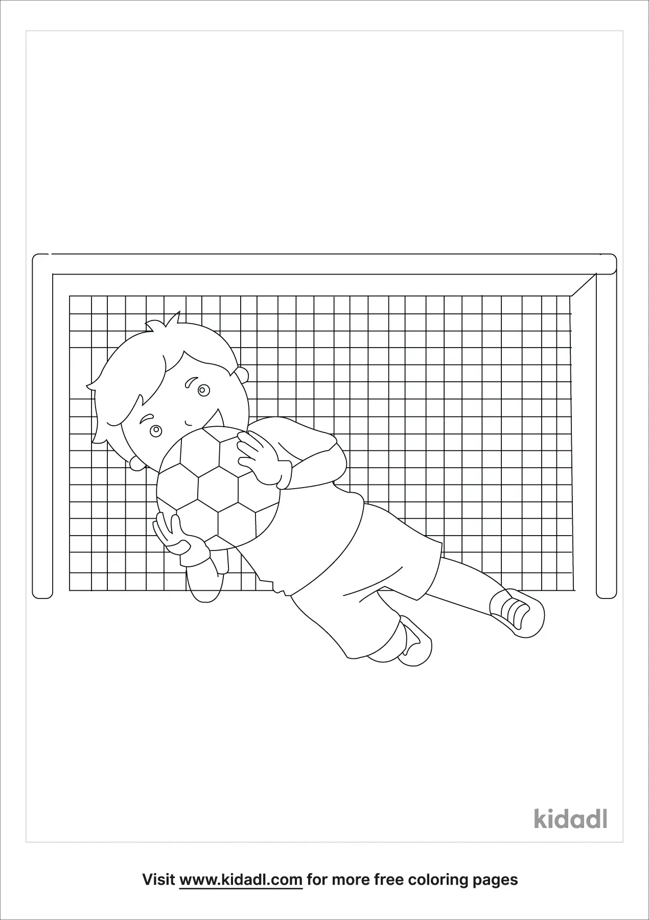 39+ Best of Soccer Goalie Coloring Pages Free Printable