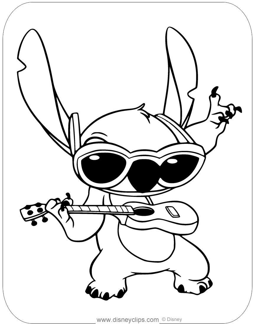 35+ Free Baby Stitch Disney Coloring Pages Books