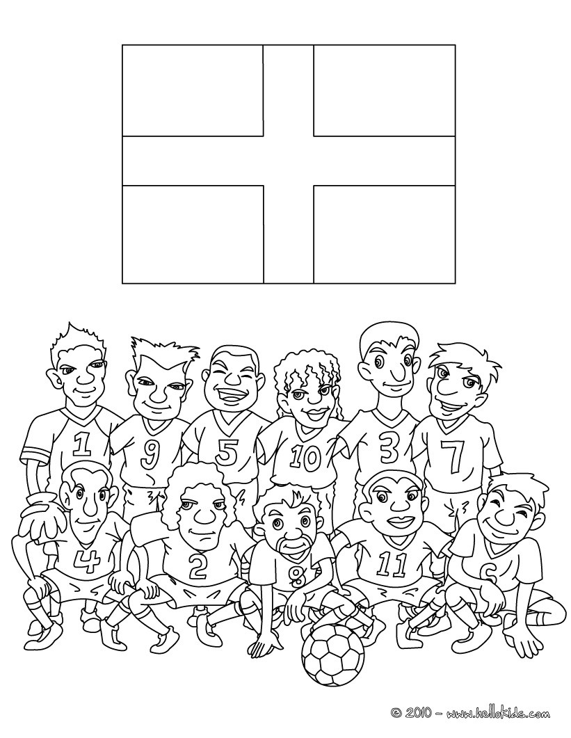 10 England Soccer Coloring Pages for Young Football Enthusiasts