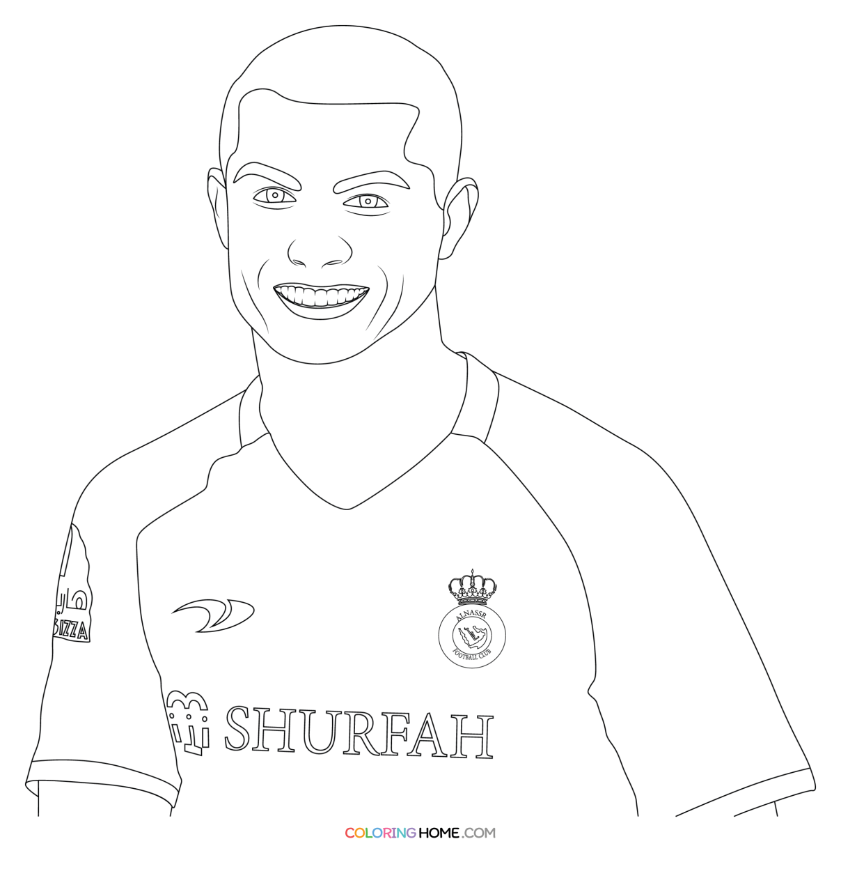 10 Ronaldo Al Nassr Coloring Pages for Football Fans: Celebrate the Icon's New Chapter