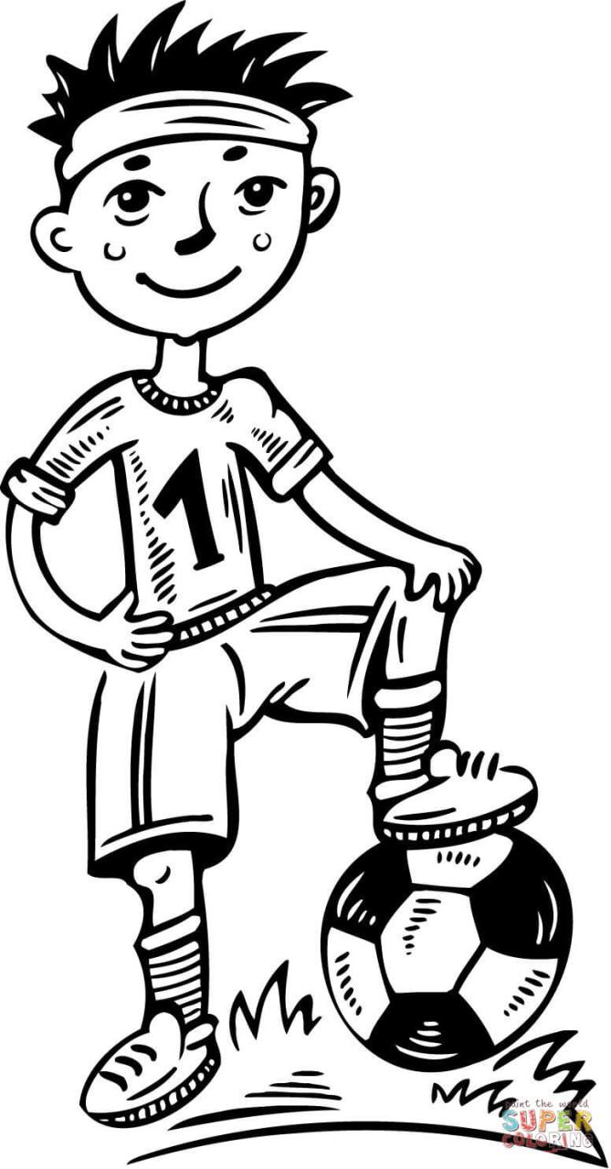 10 Soccer Boy Coloring Pages for Budding Young Athletes