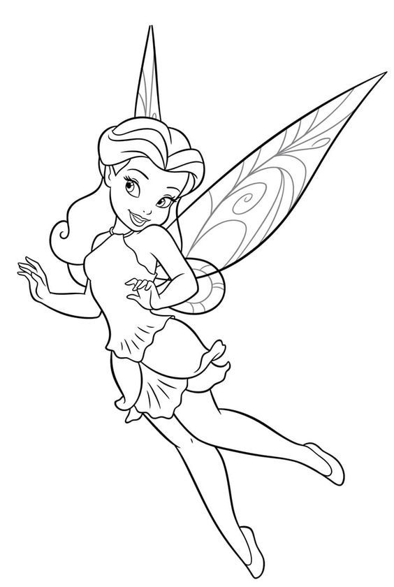 20 Tinkerbell Coloring Pages Free Printable 10