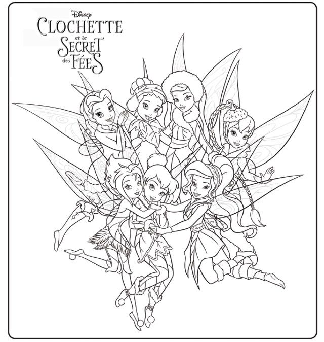 20 Tinkerbell Coloring Pages Free Printable 15