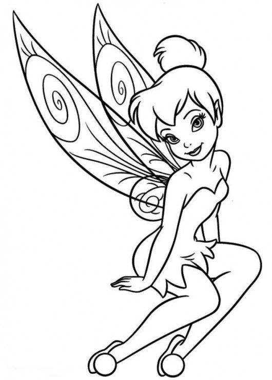 20 Tinkerbell Coloring Pages Free Printable 16