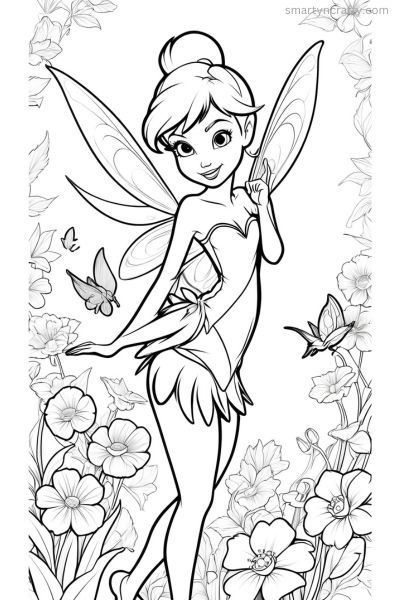 20 Tinkerbell Coloring Pages Free Printable 20