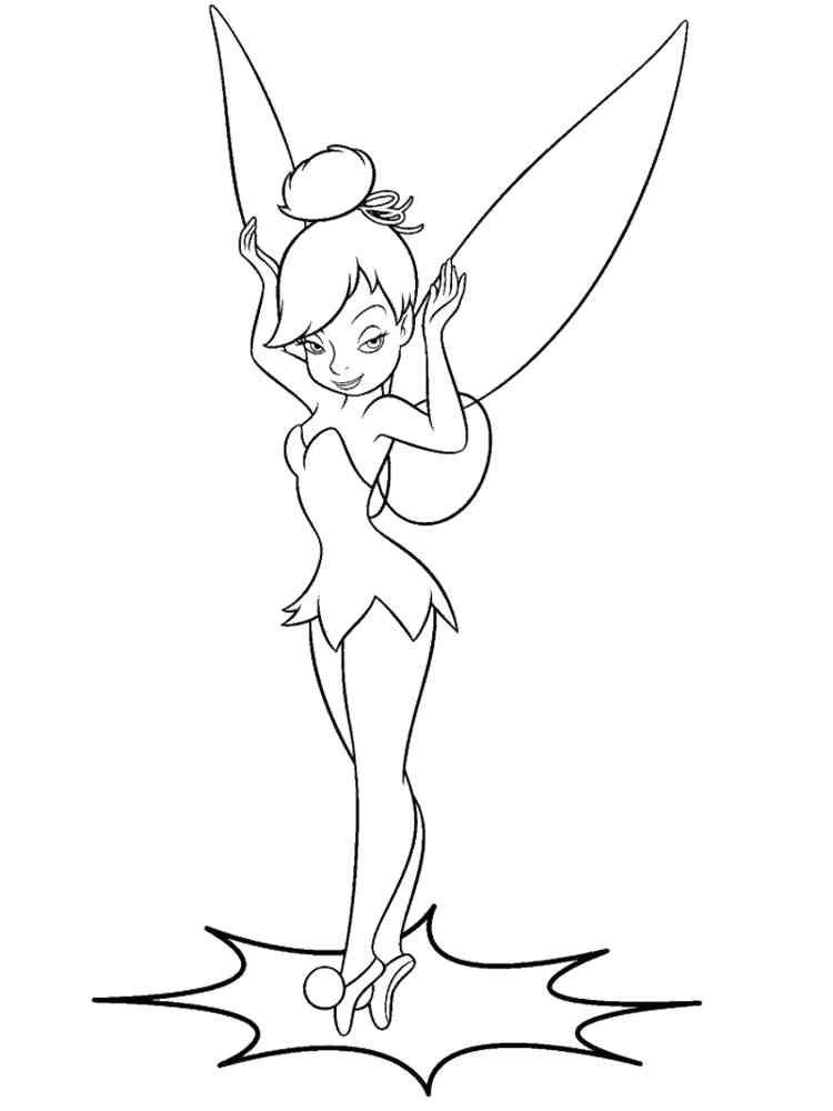 20 Tinkerbell Coloring Pages Free Printable 6