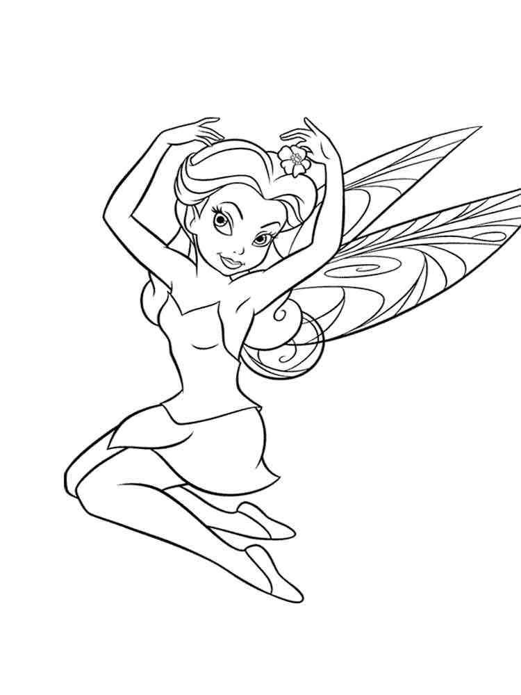 20 Tinkerbell Coloring Pages Free Printable 7