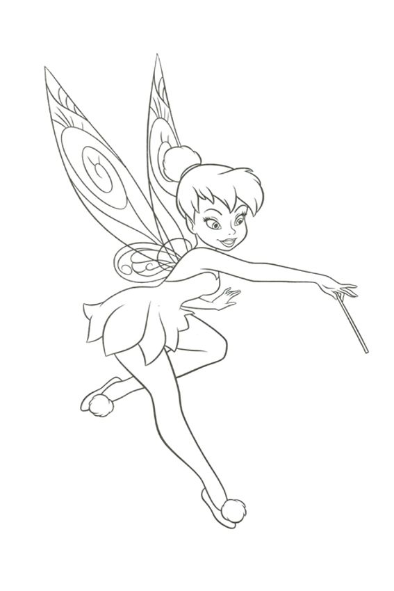 20 Tinkerbell Coloring Pages Free Printable 9