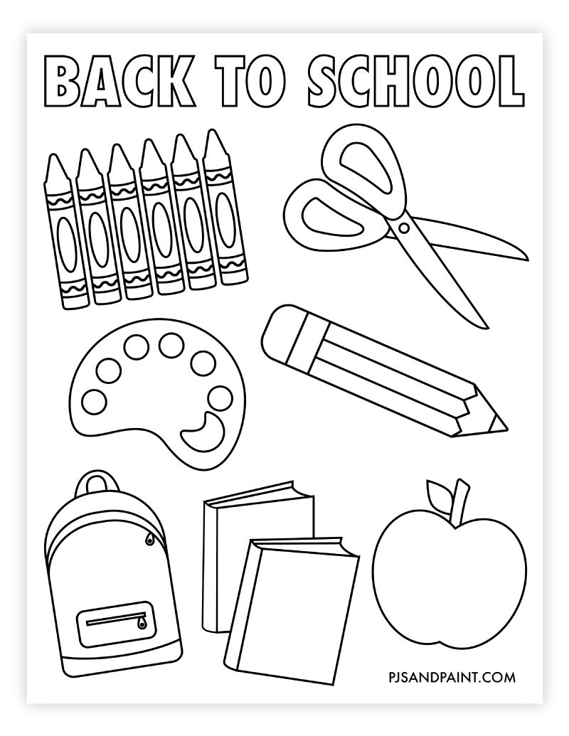 28 Back to School Coloring Pages Free Printable 10