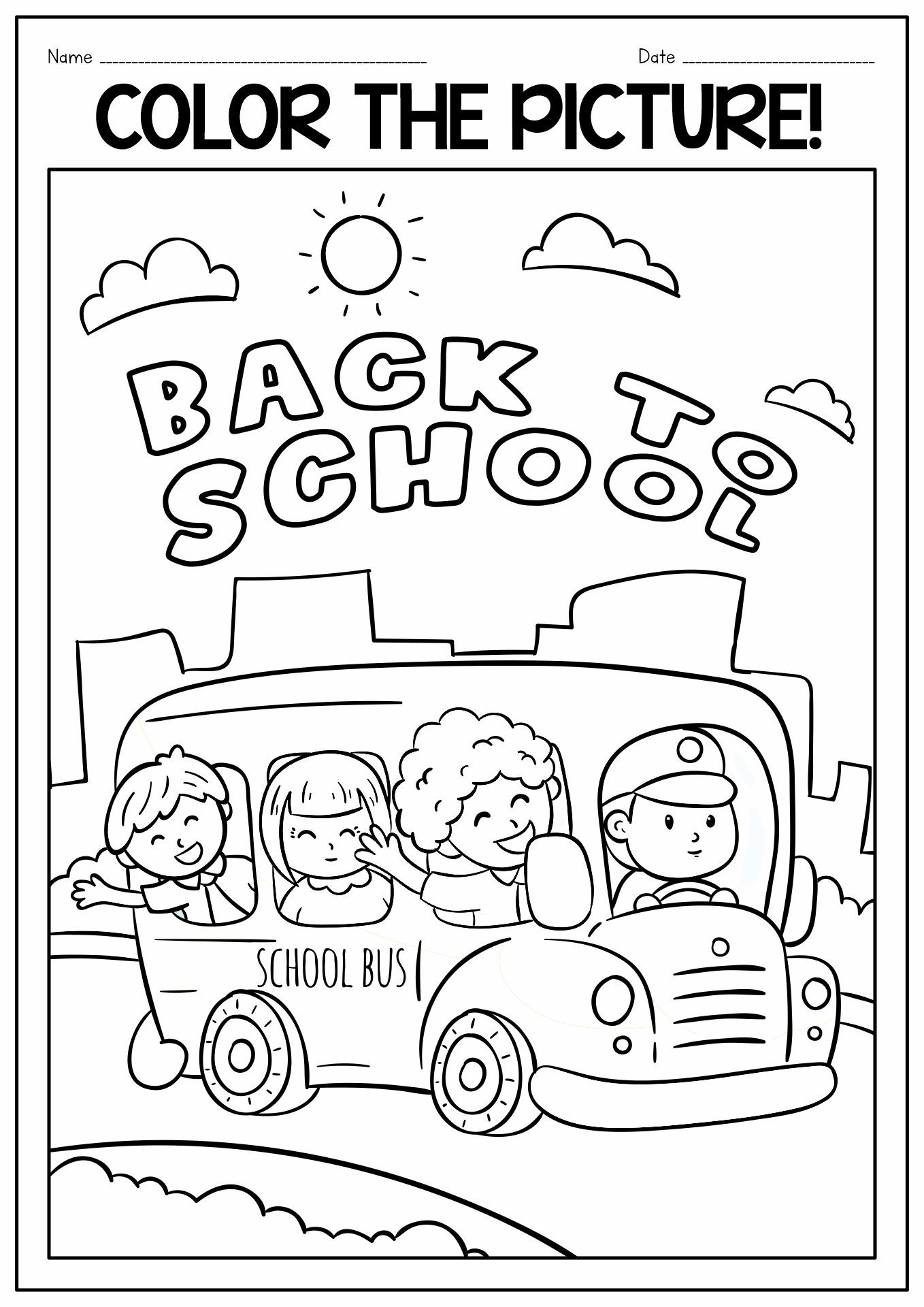 28 Back to School Coloring Pages Free Printable 21