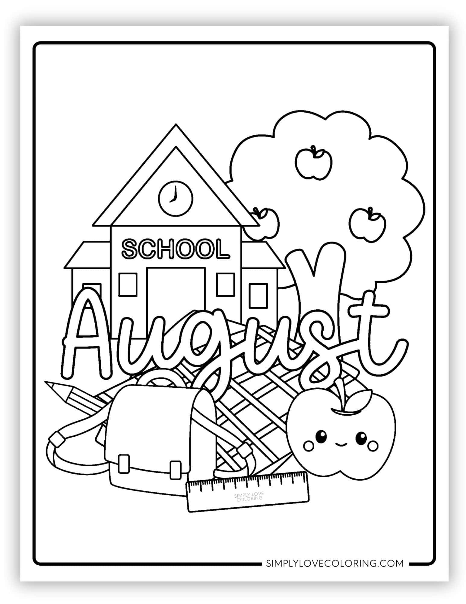 28 Back to School Coloring Pages Free Printable 24