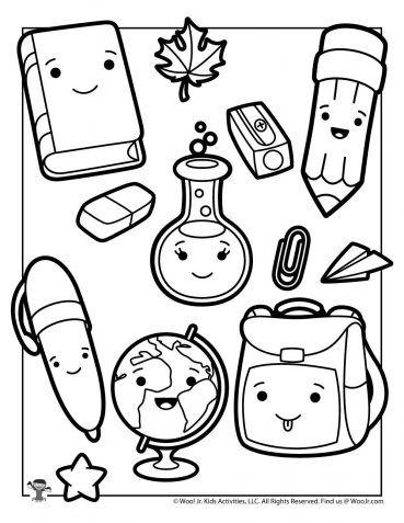 28 Back to School Coloring Pages Free Printable 3