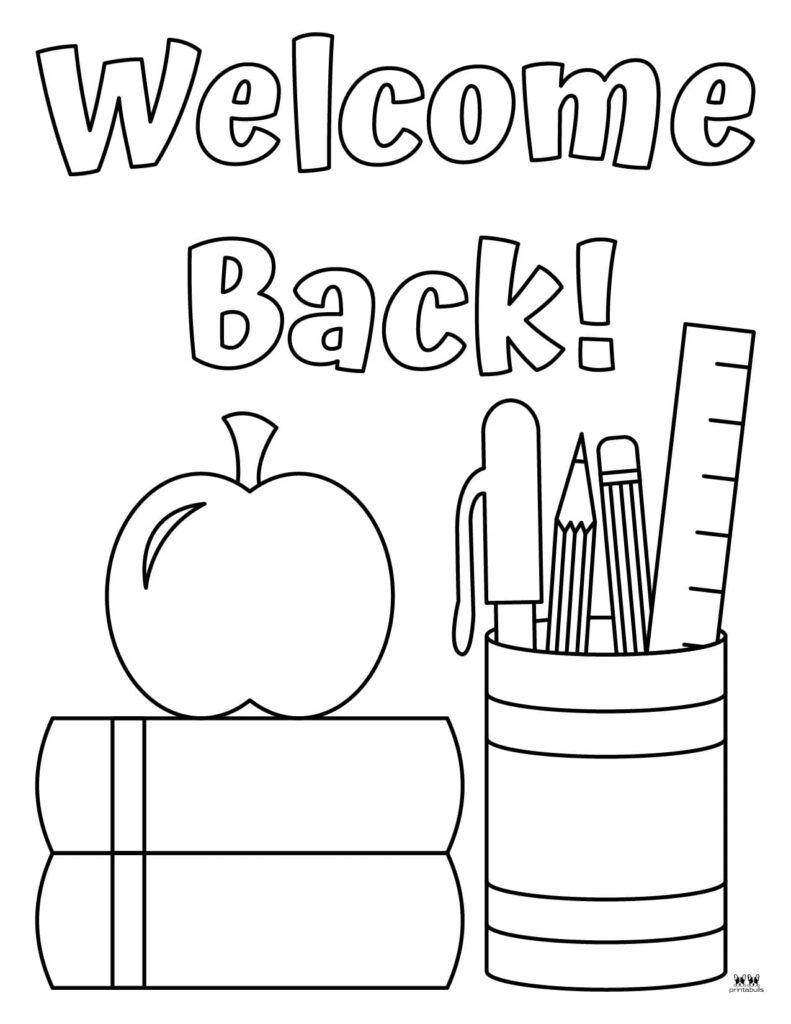 28 Back to School Coloring Pages Free Printable 9