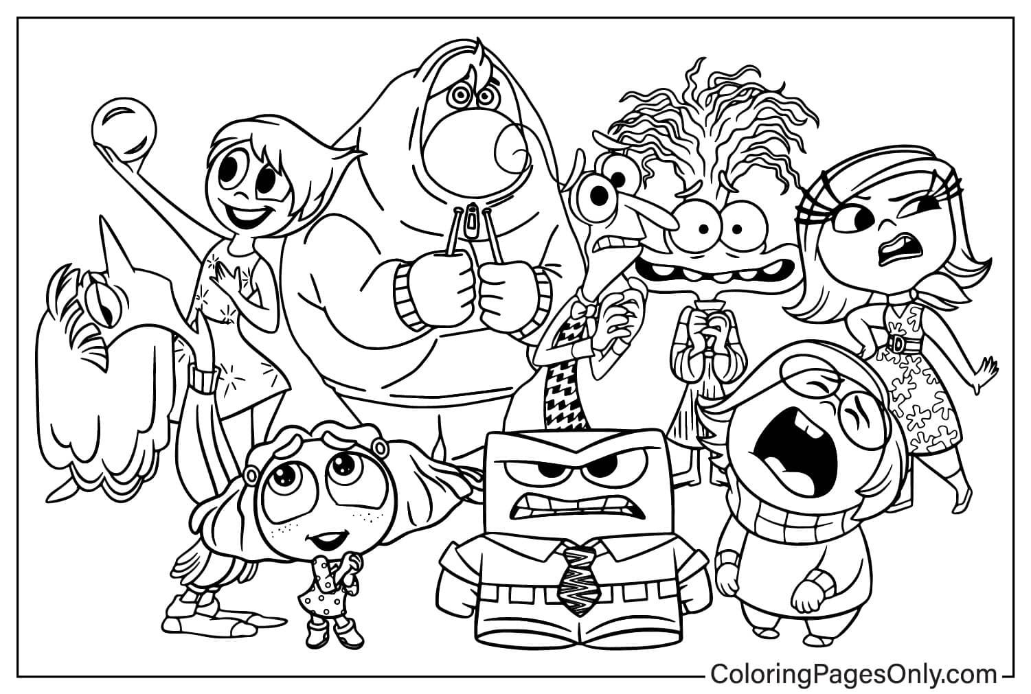 61 Inside Out Coloring Pages Free Printable 10