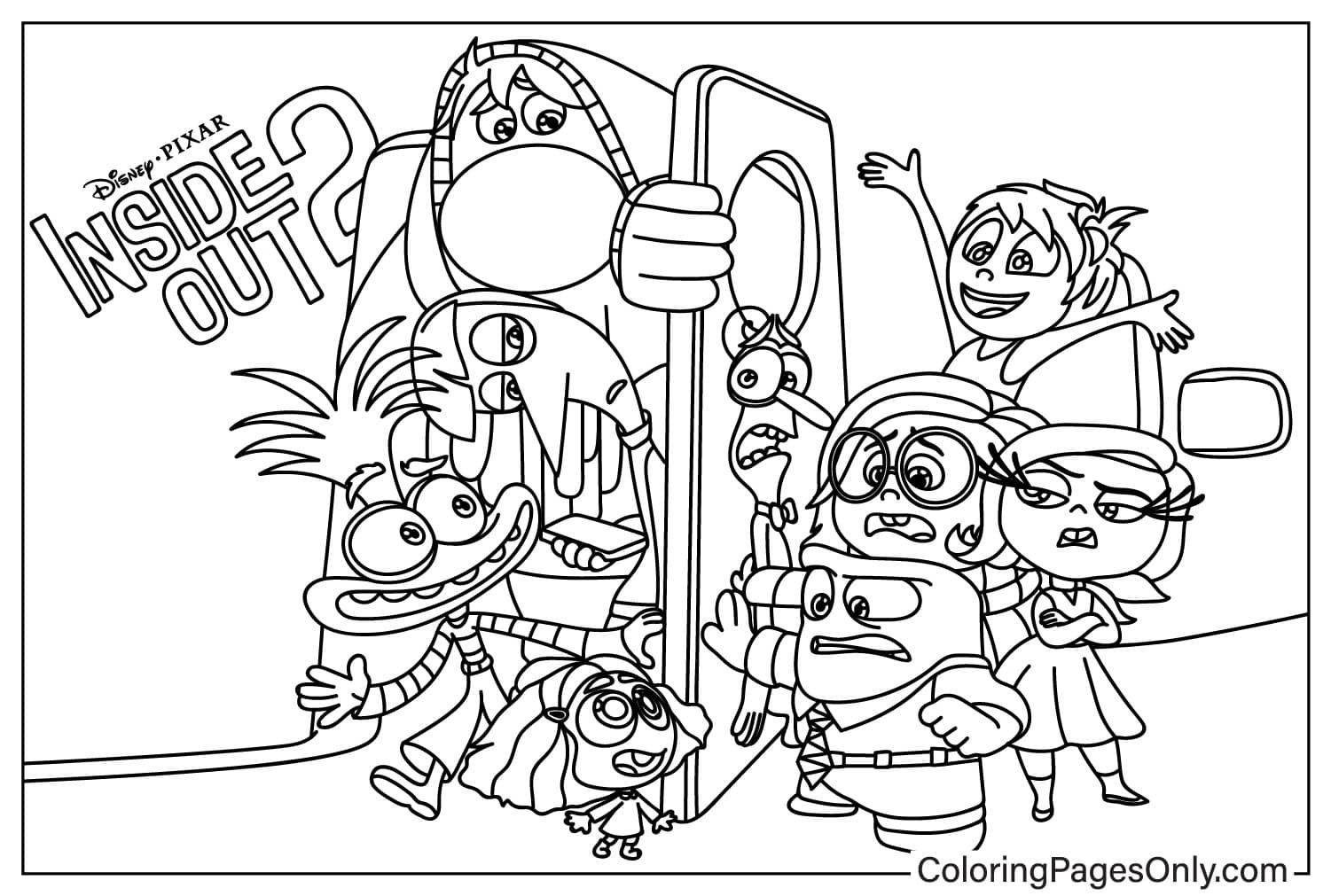 61 Inside Out Coloring Pages Free Printable 11