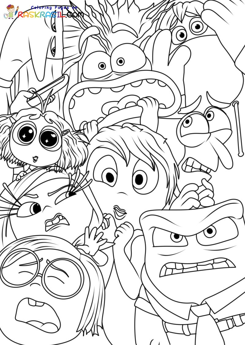 61 Inside Out Coloring Pages Free Printable 16