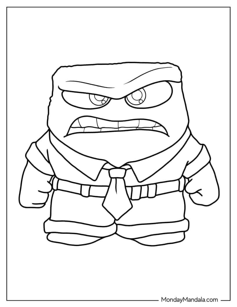 61 Inside Out Coloring Pages Free Printable 20