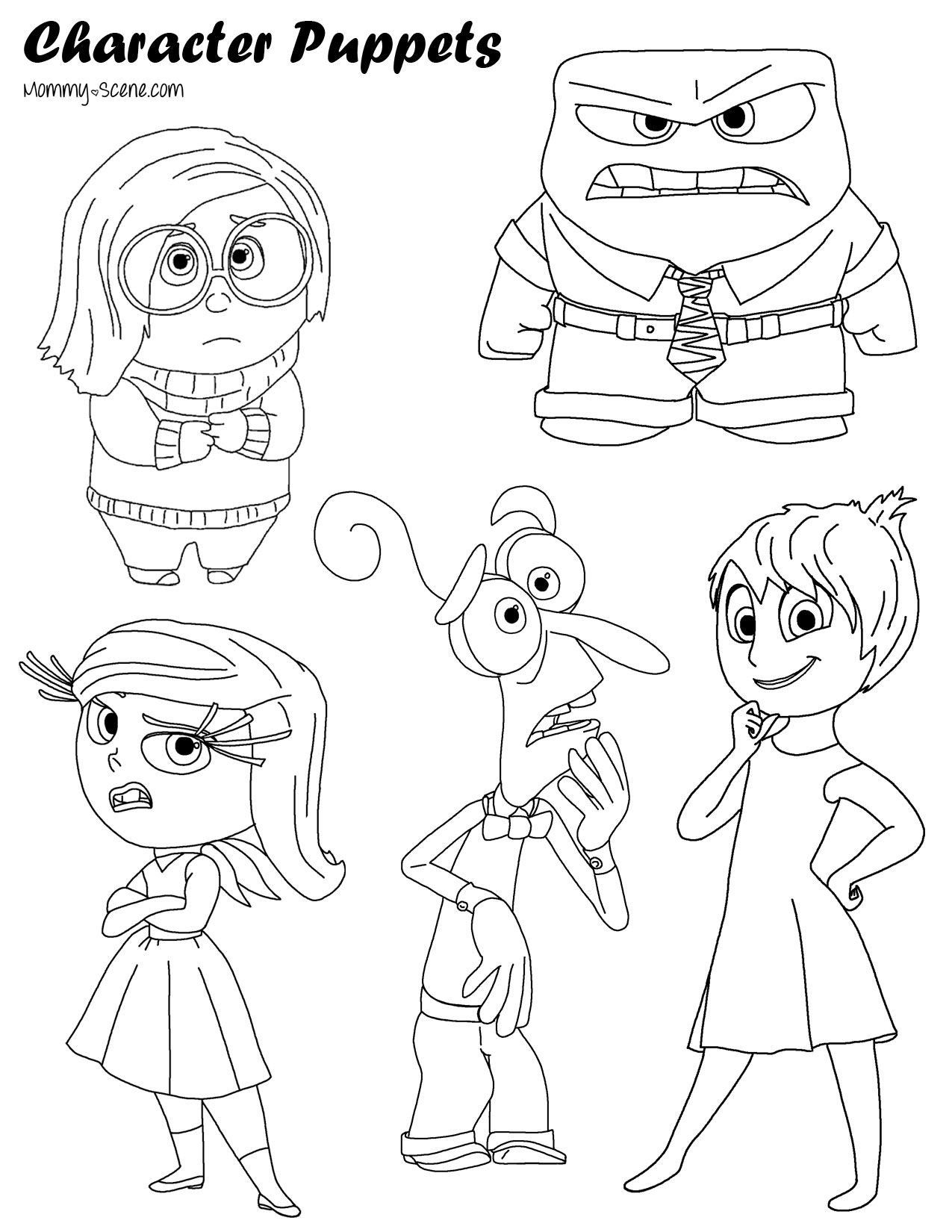 61 Inside Out Coloring Pages Free Printable 3